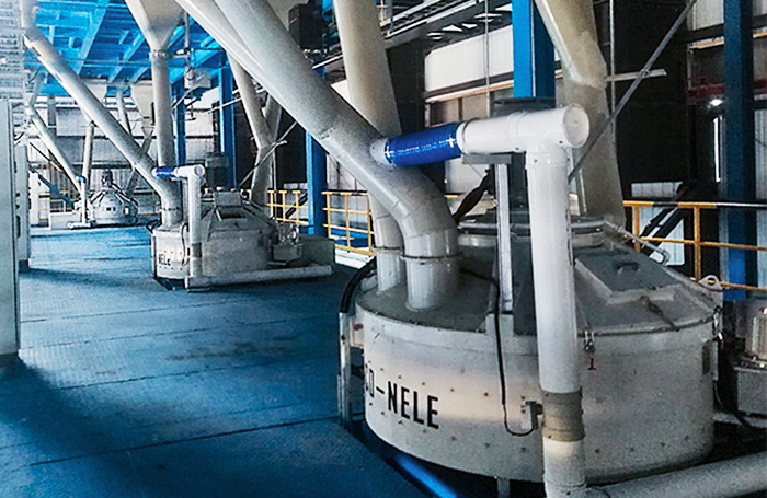 耐火材料生產(chǎn)線-科尼樂立軸行星式攪拌機應(yīng)用